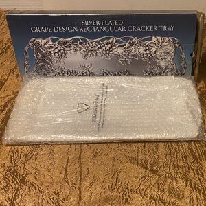 Silver Plated Rectangular Cracker Tray